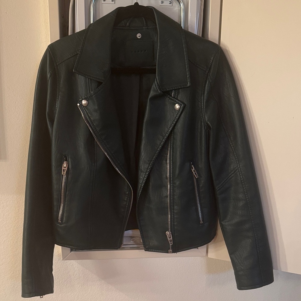 Blank NYC Dark Leather Jacket